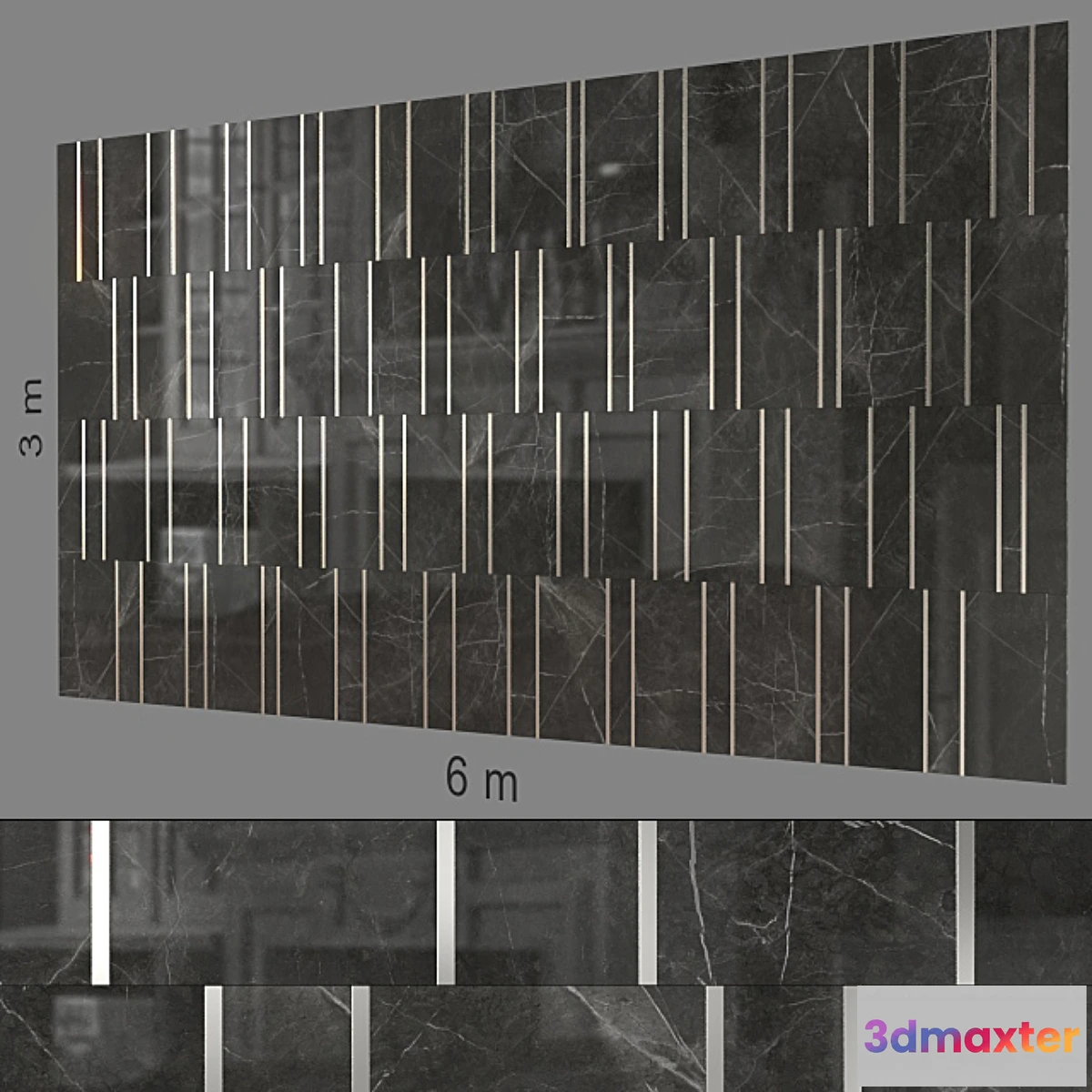 1300246 - Decorative wall 243. 3D Max