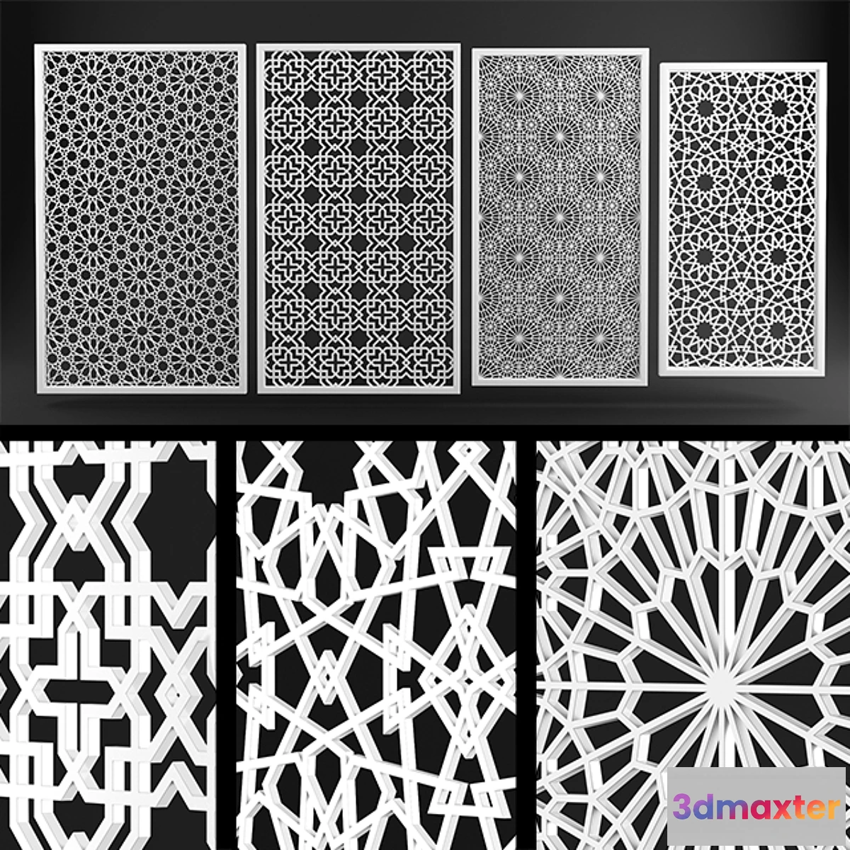 1302214 - Decorative panels # 1 3D Max
