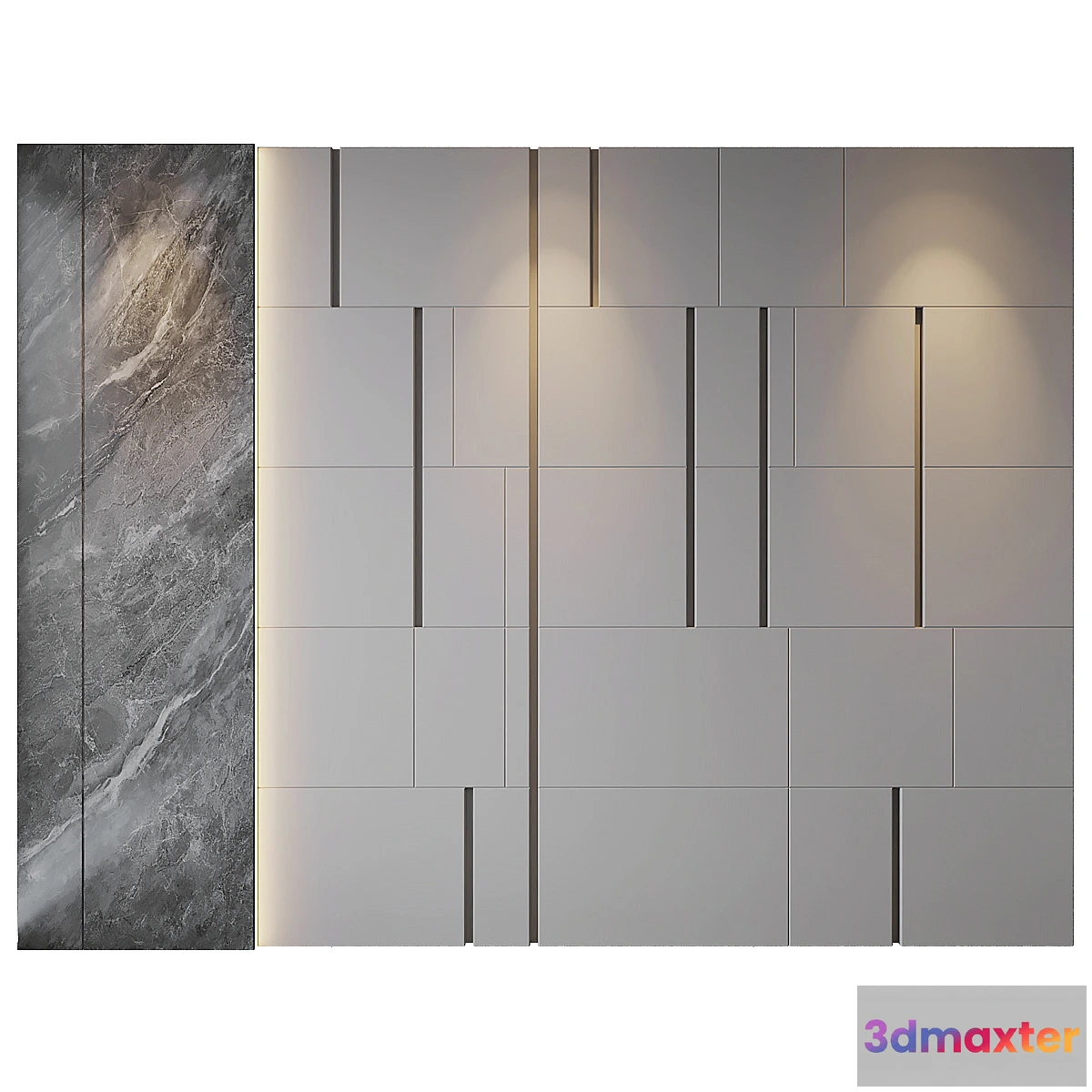 1302575 - wall panels  set 163 3D Max