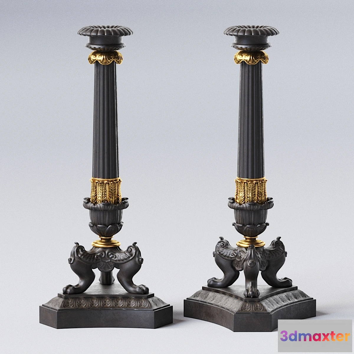 1302829 - Big Empire Candlestick 3D Max