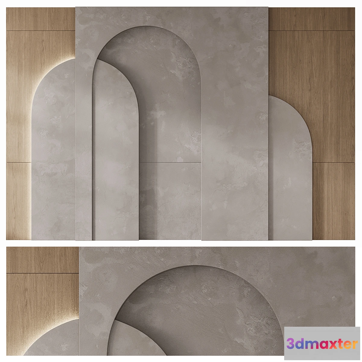 1303245 - 78 Wall Panel Arc - No.2 3D Max