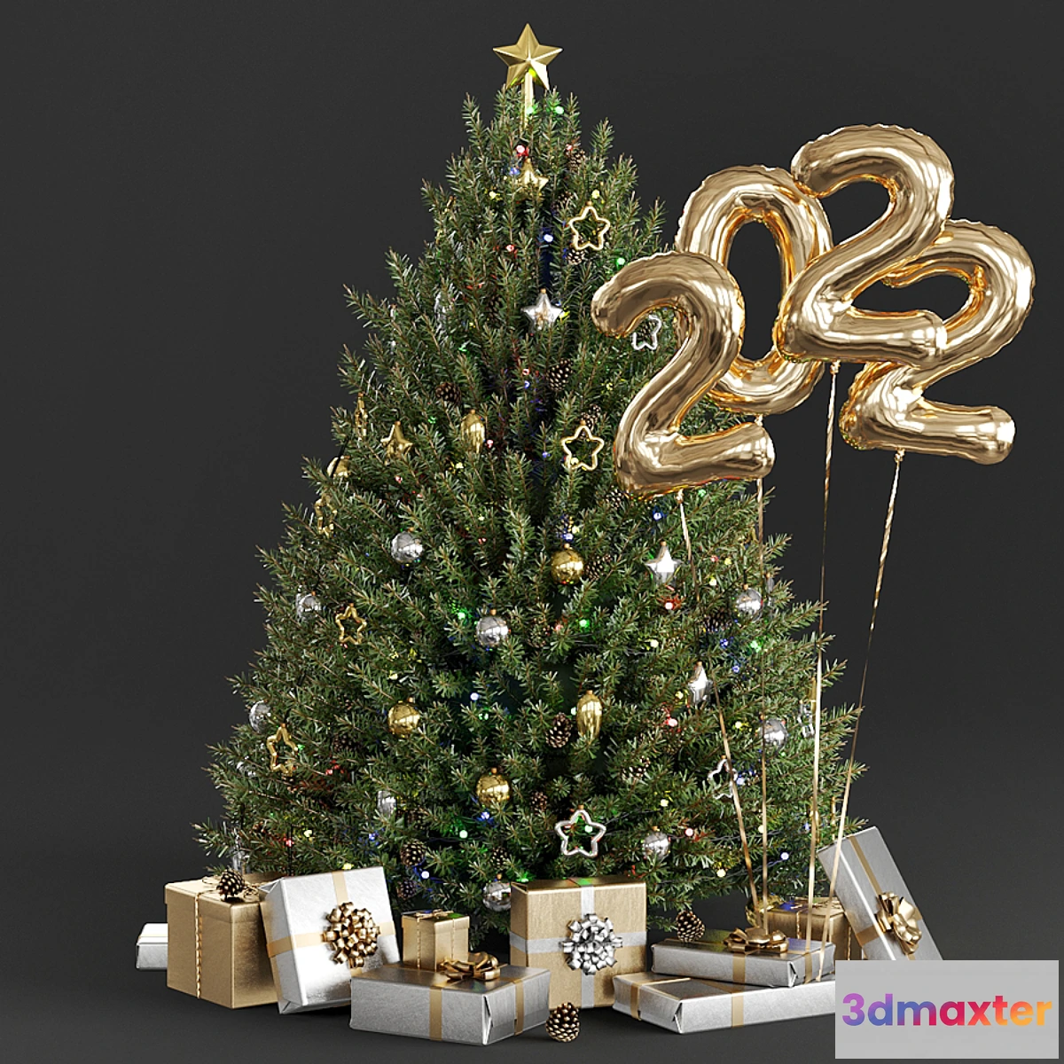 1303502 - Christmas tree - No.2 3D Max