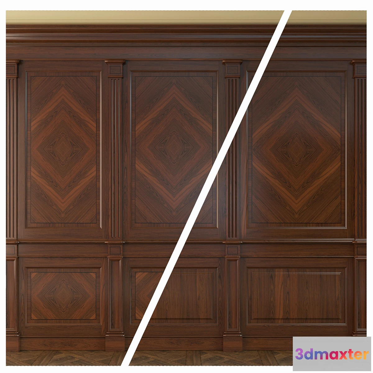 1304921 - Wooden panel .33 3D Max