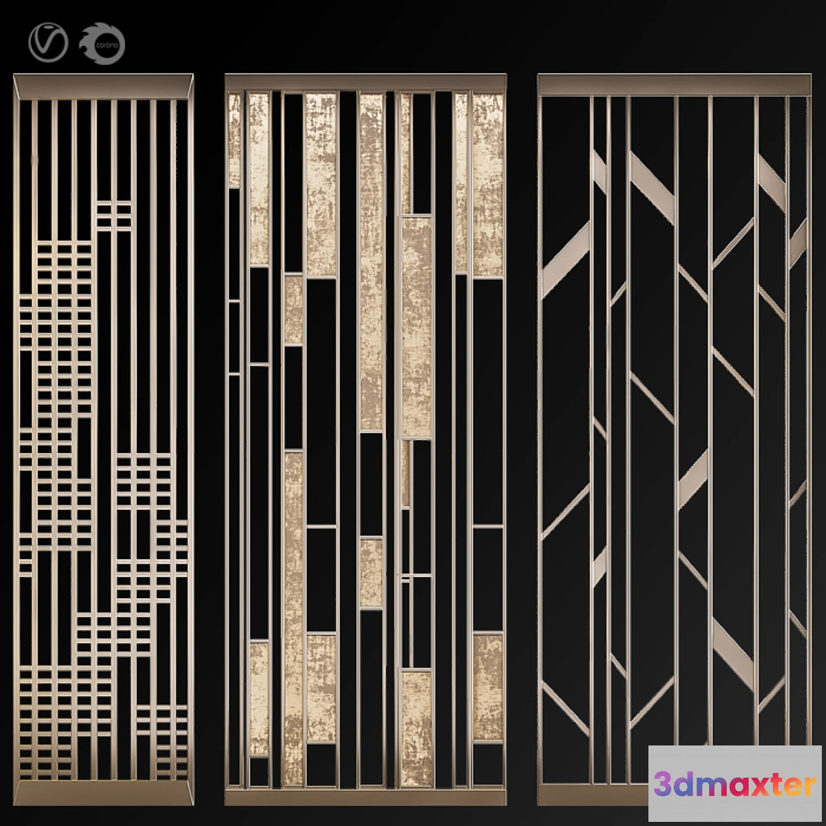 1305336 - Decorative partition # 3 3D Max