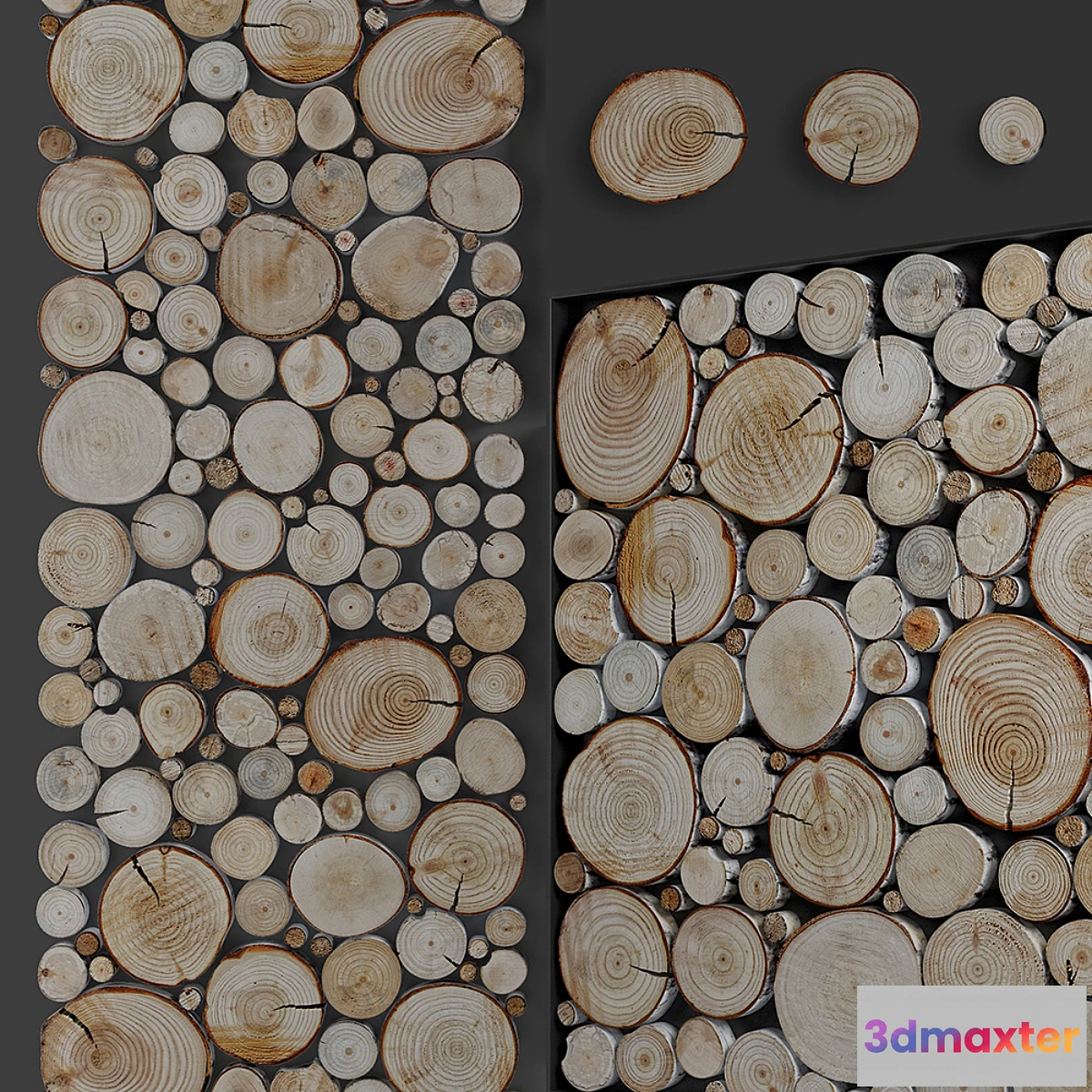 1306007 - panel wood slice 3D Max