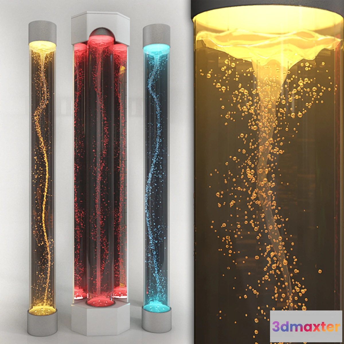 1306765 - Vortex columns 3D Max