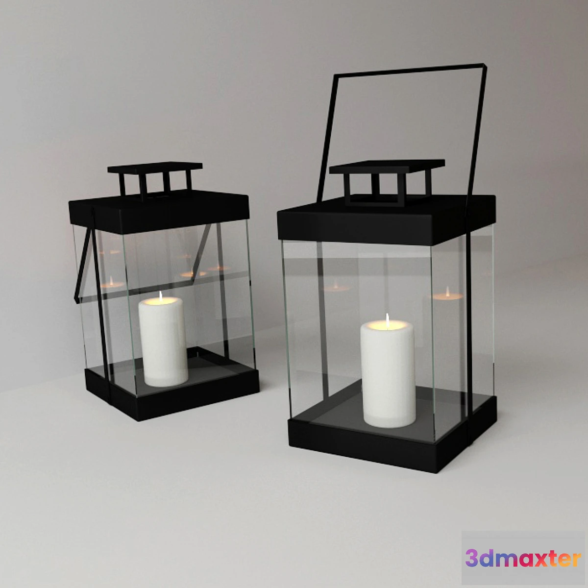 1307431 - Sleek Hurricane Lantern 3D Max