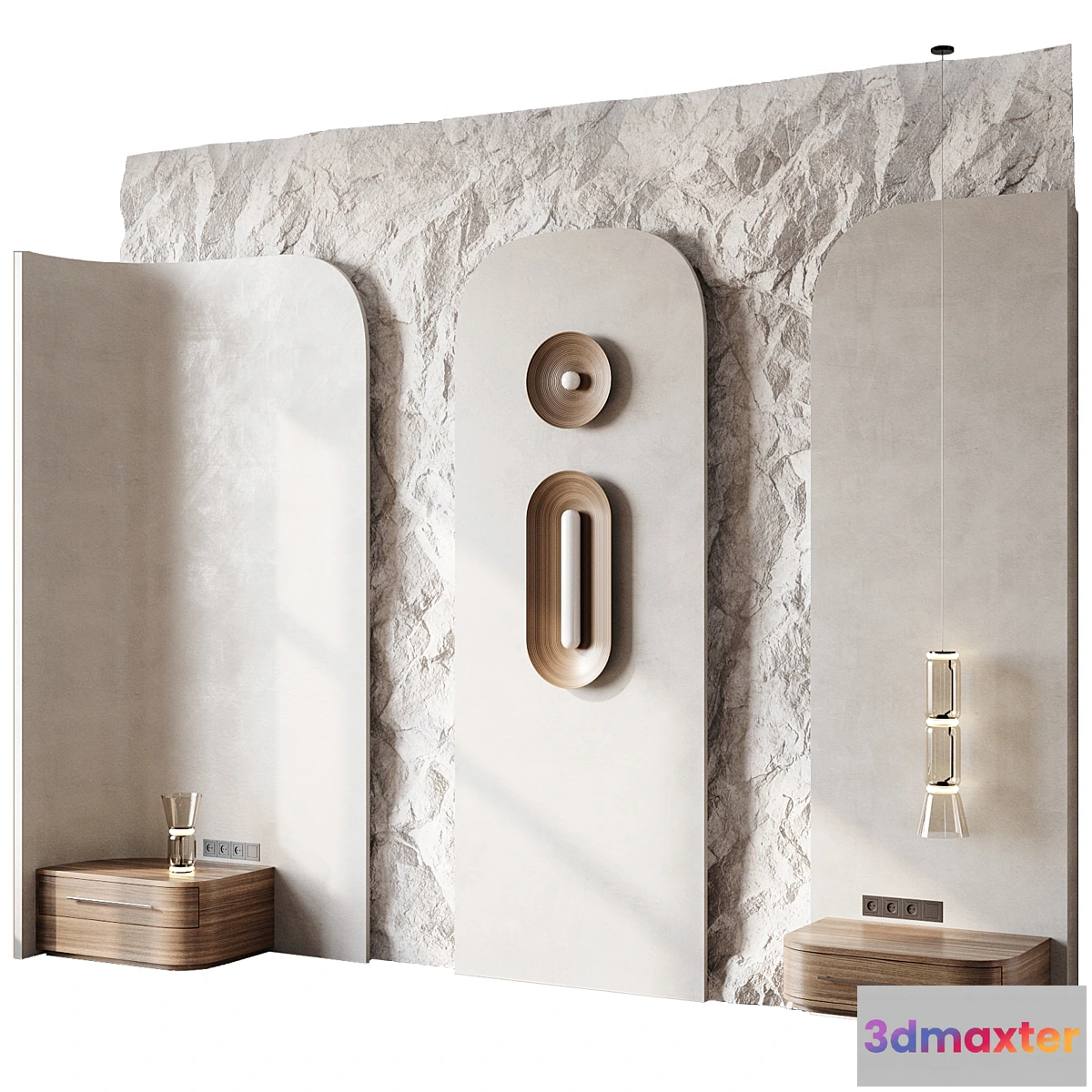 1309162 - Headboard 3d Wall Panel 17 3D Max