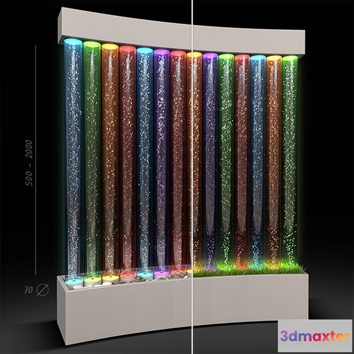 1311231 - Air bubble tube 70 3D Max