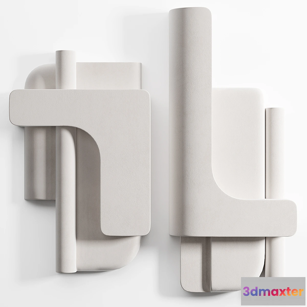 1314729 - Crate&Barrel - Brazilian Concrete Wall decor - No.2 3D Max