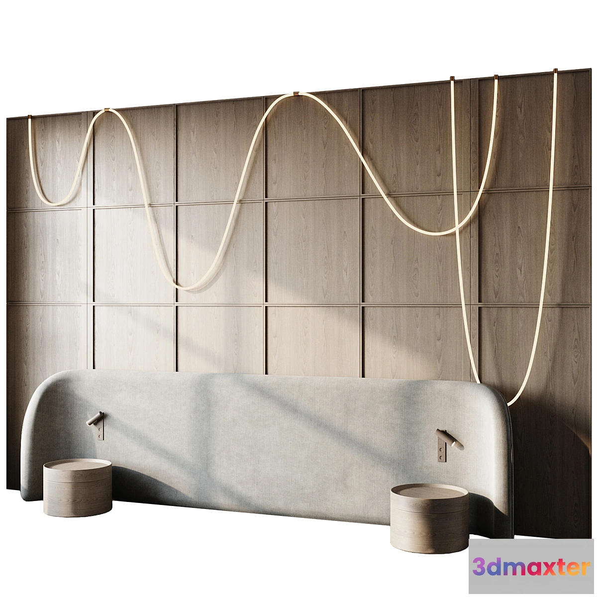 1314764 - Headboard 3d Wall Panel 21 3D Max