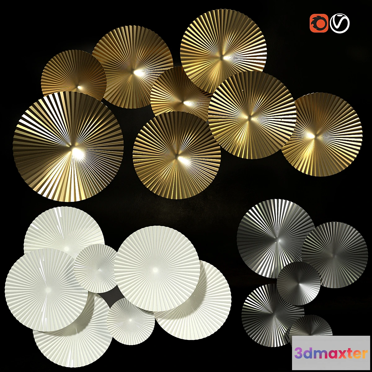 1315181 - Decorative wall panel - No.6 3D Max