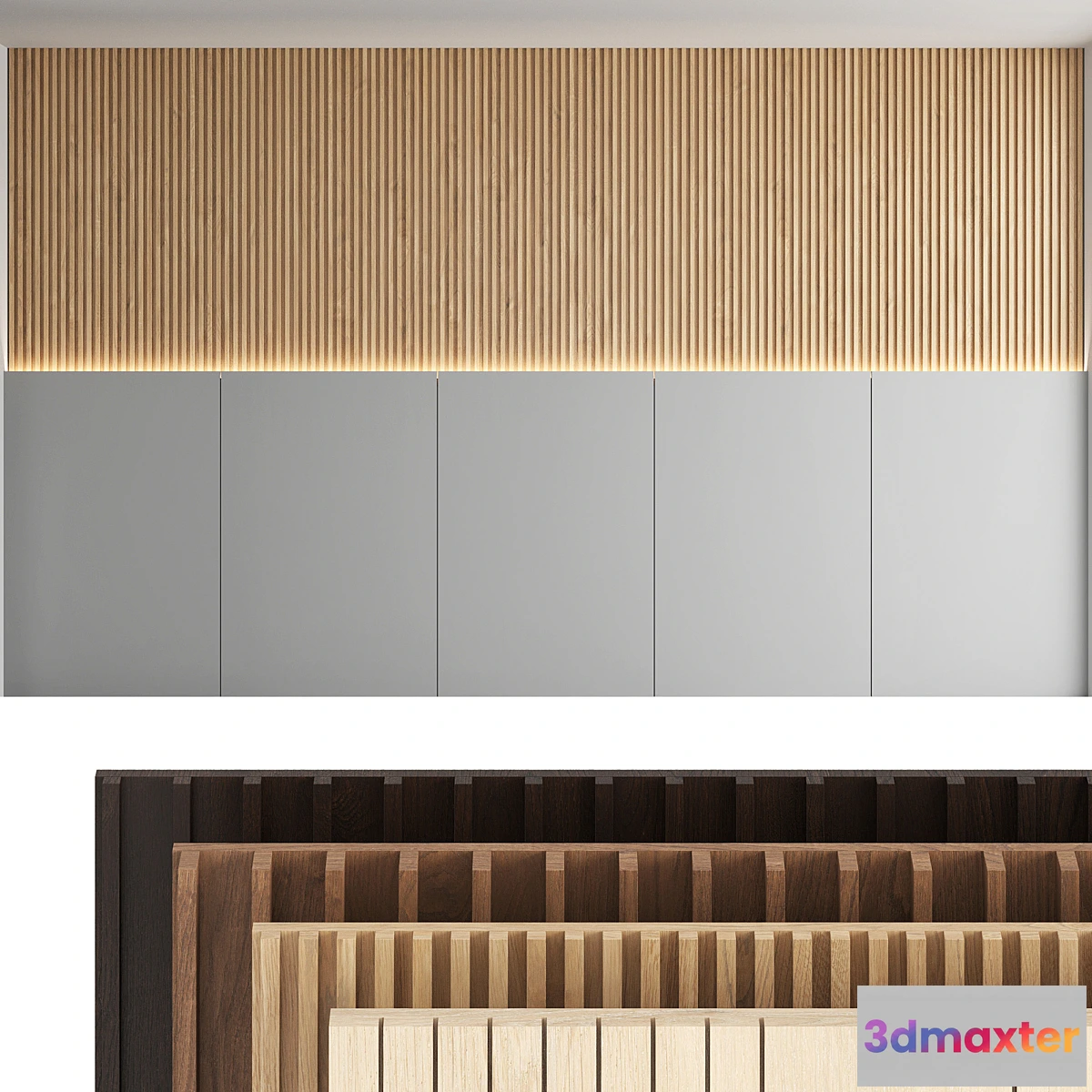 1315402 - Decorative wall panel_set 18 3D Max