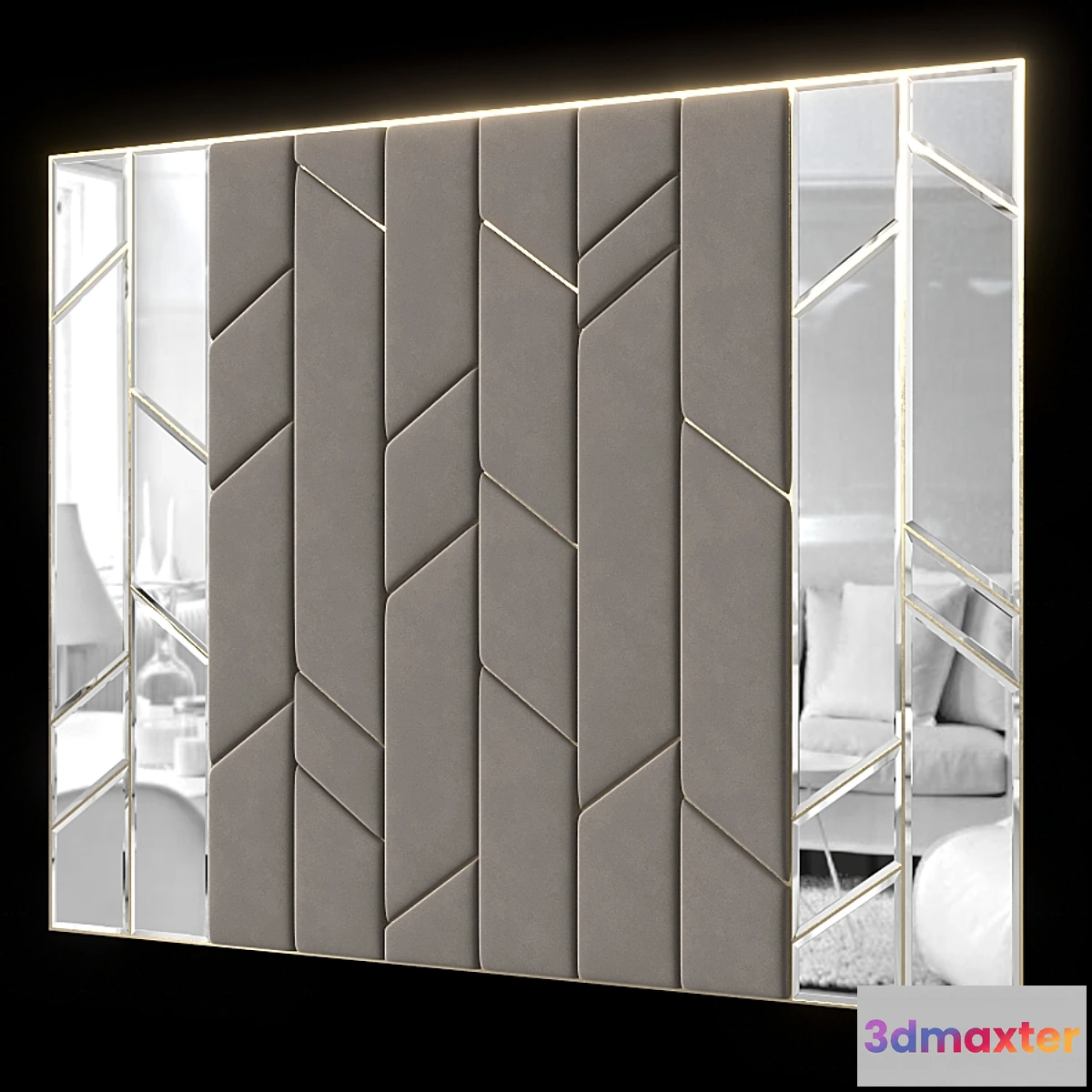 1315906 - Headboard set 024. (4 pieces) 3D Max