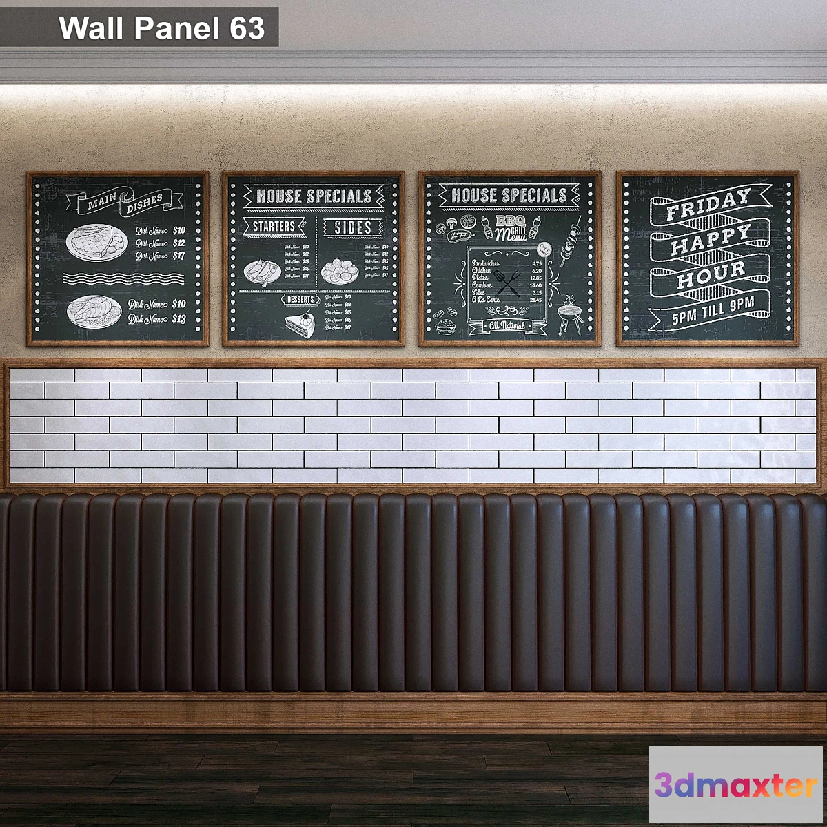 1317175 - Wall Panel 63 3D Max