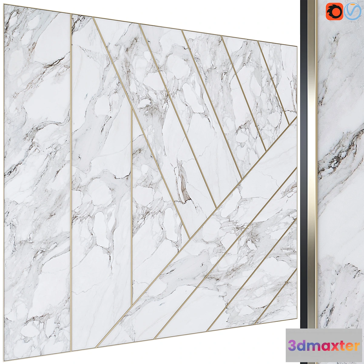 1318092 - Decorative wall panel 26 - No.2 3D Max