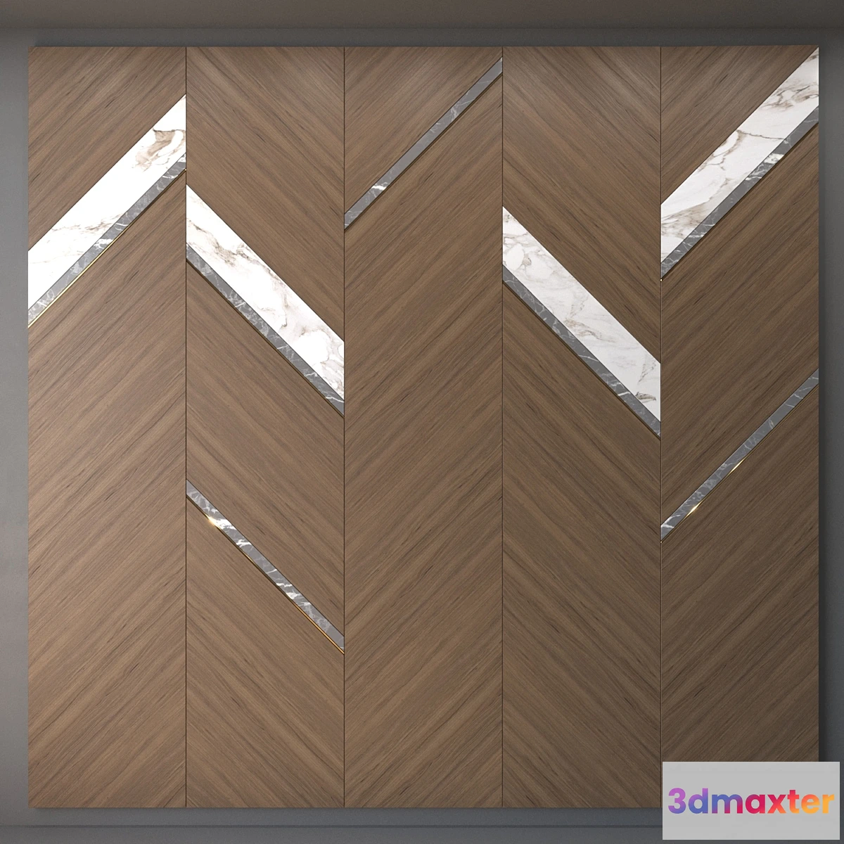 1318694 - Art Deco Wall Panel 3D Max