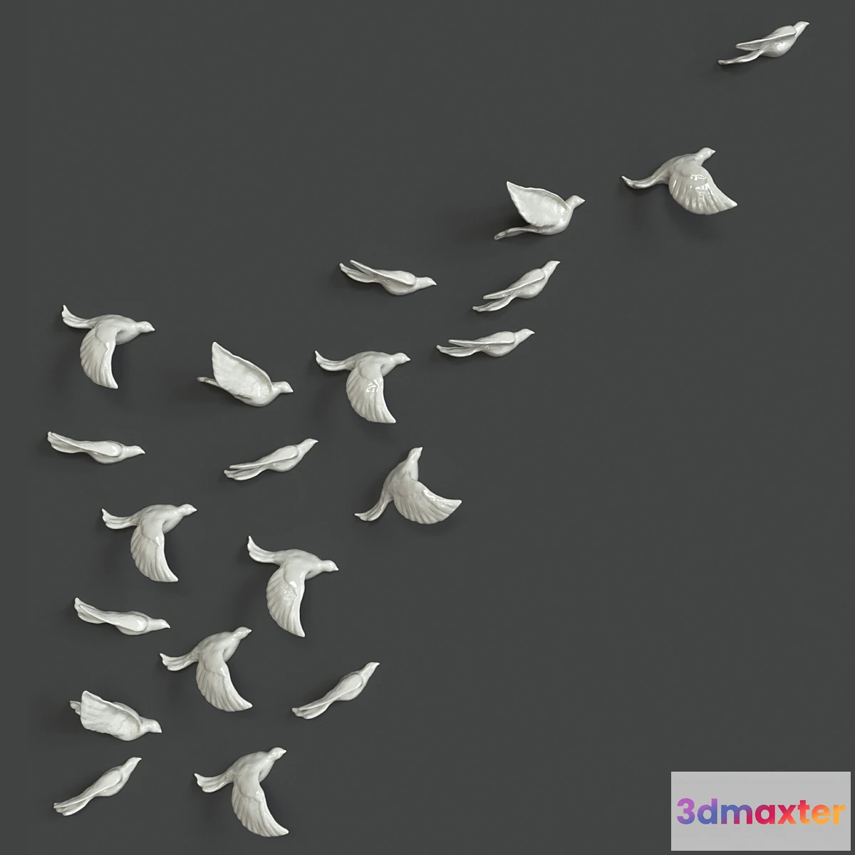 1320004 - Bird Wall Decors 3D Max