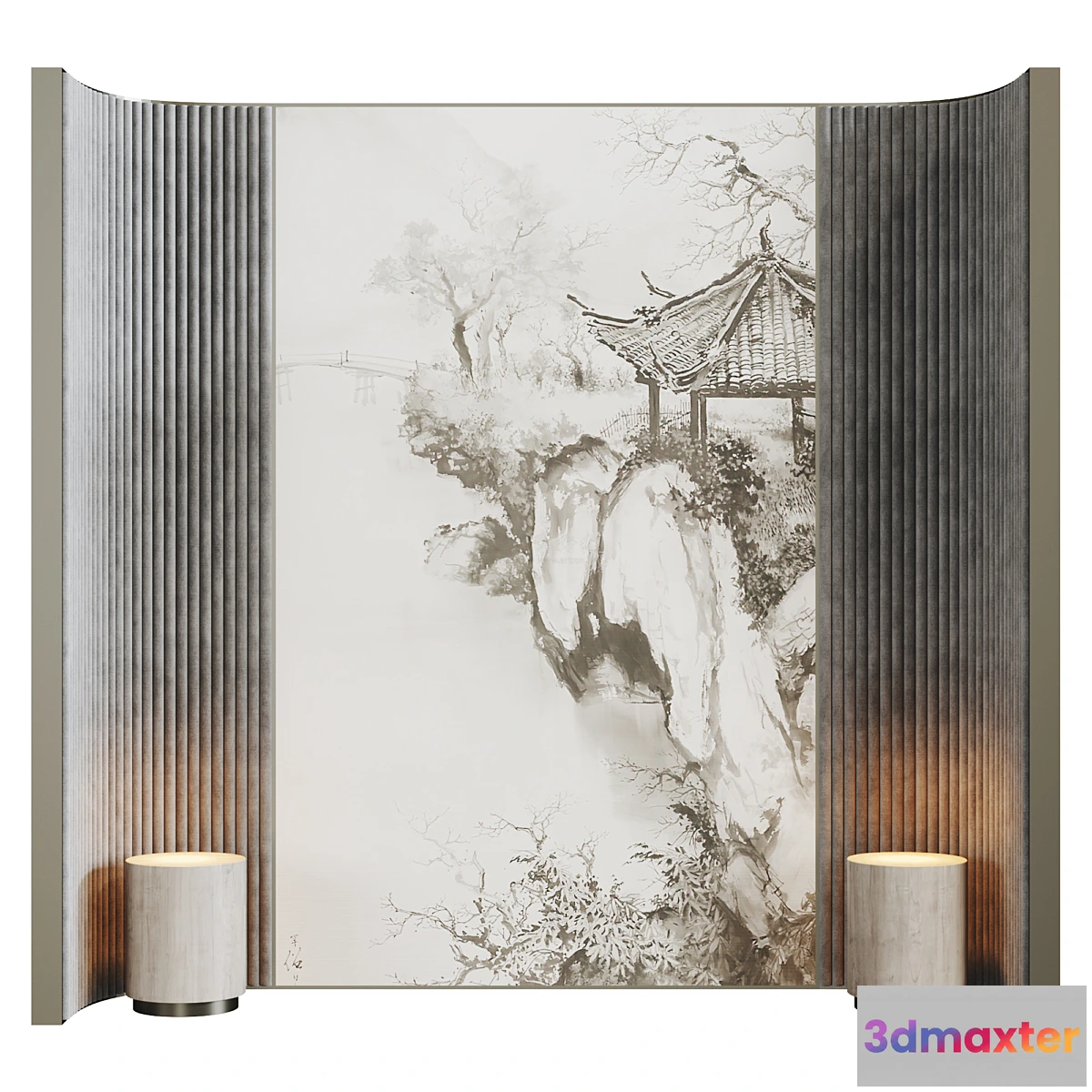 1320324 - headboard set4 3D Max