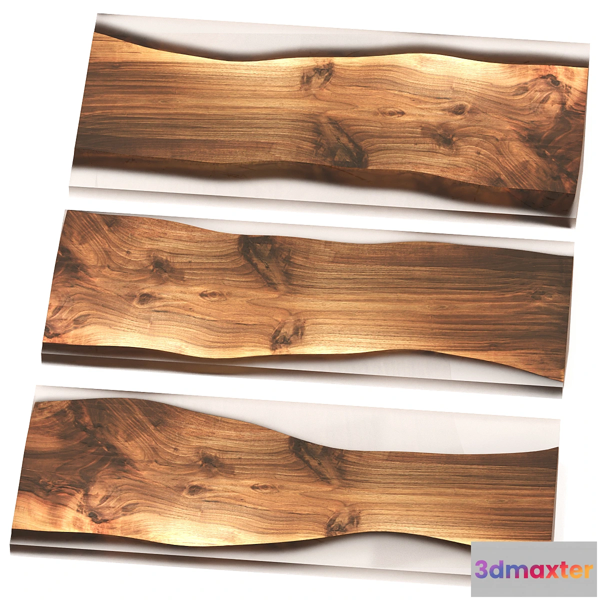 1320395 - Wood and epoxy slabs. 3D Max