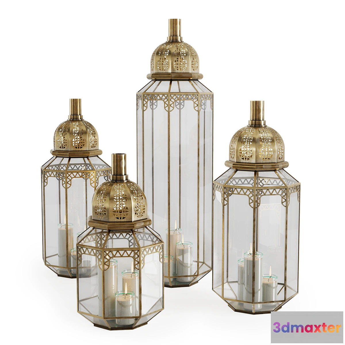 1321693 - Moroccan candlesticks 3D Max