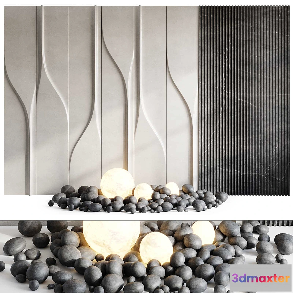 1322280 - Headboard 3d Wall Panel 34 - No.2 3D Max