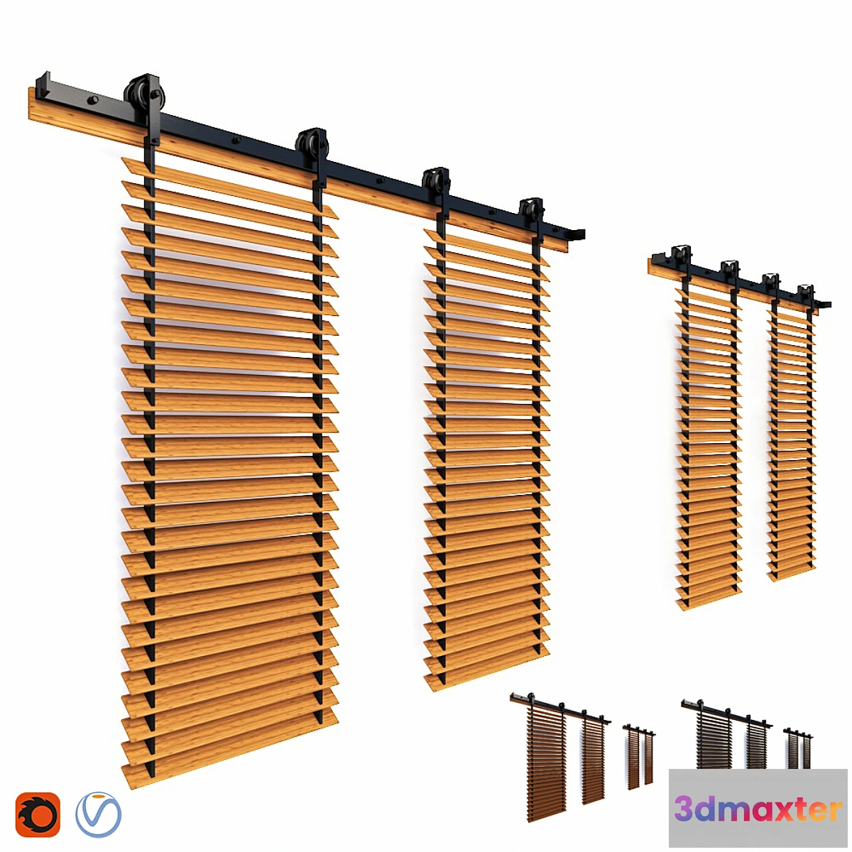 1323143 - shutters for windows 3D Max