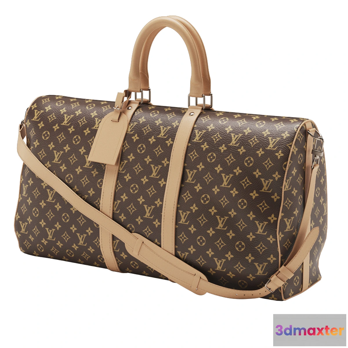 1324888 - Louis Vuitton Monogram Keepall Bandouliere 55 3D Max