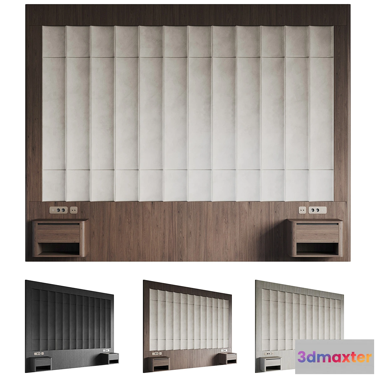 1325022 - Headboard Soft Fluting - No.2 3D Max