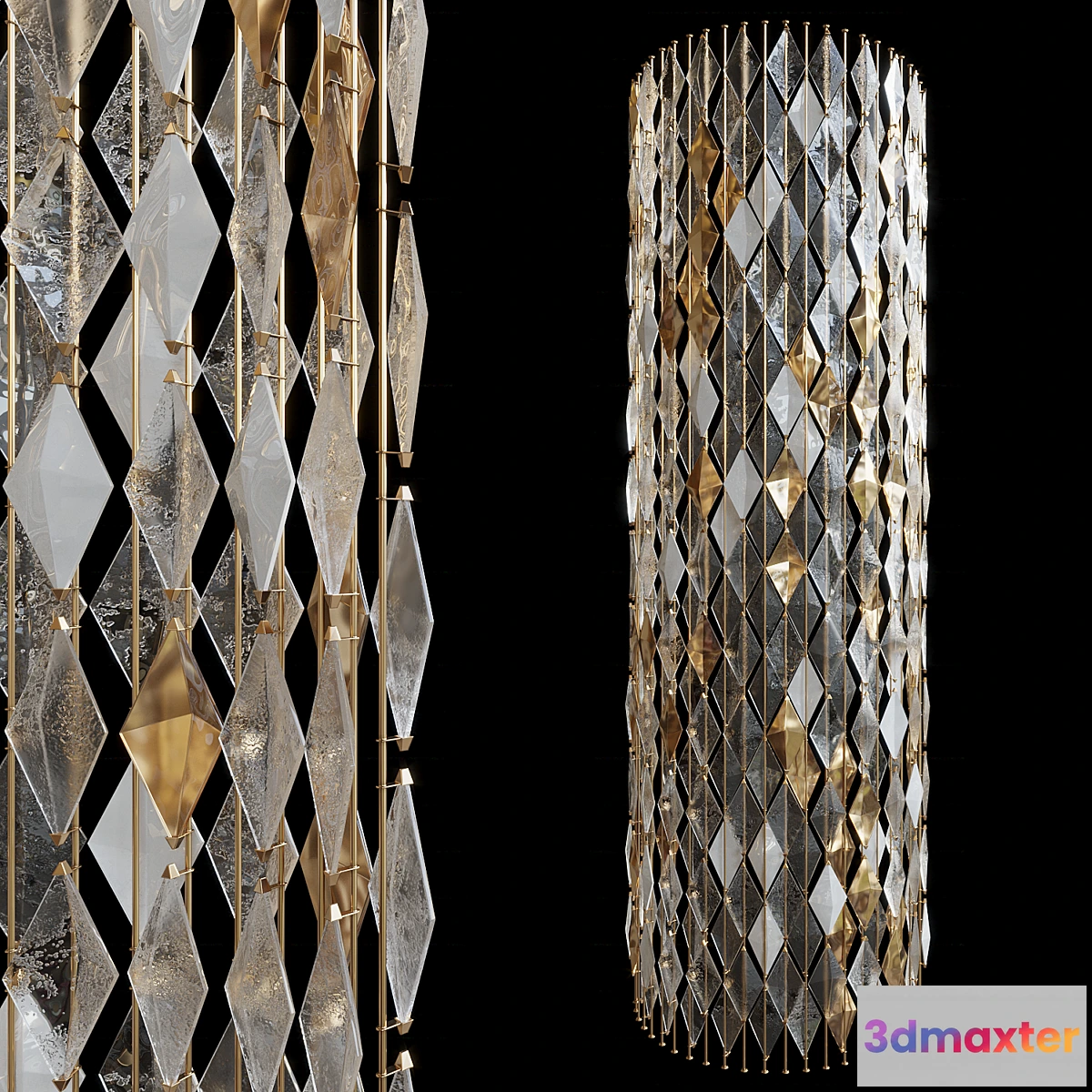 1326052 - Decorative partition-screen Vargov Design (radius) 3D Max
