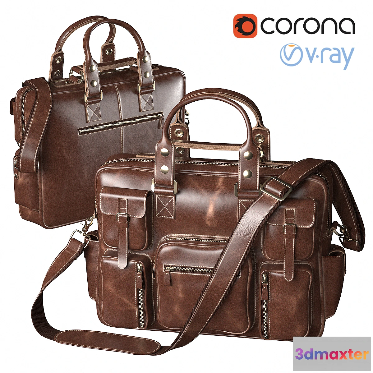 1328649 - Men’s Leather Bag Silo 3D Max