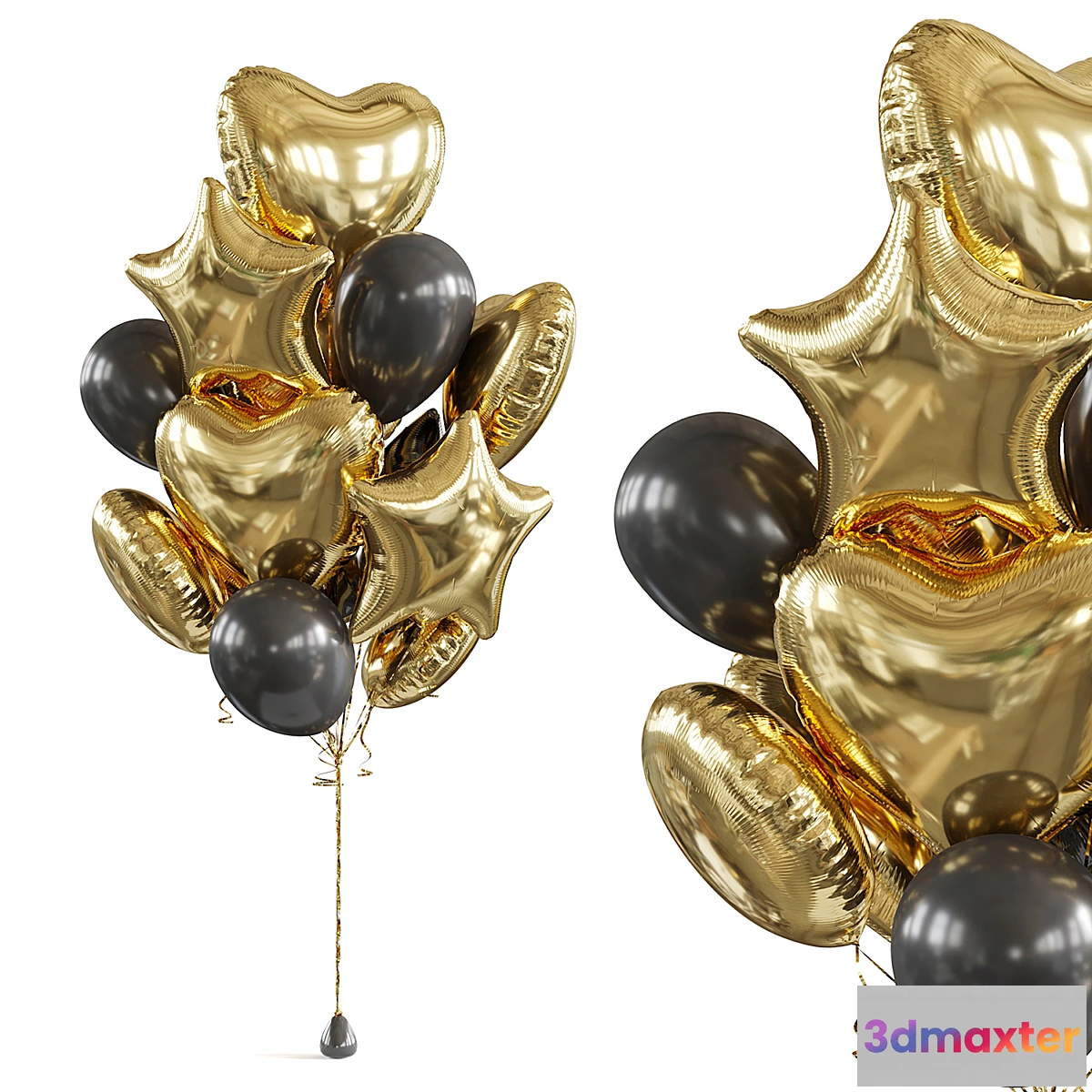1328723 - Foil balloons 3D Max