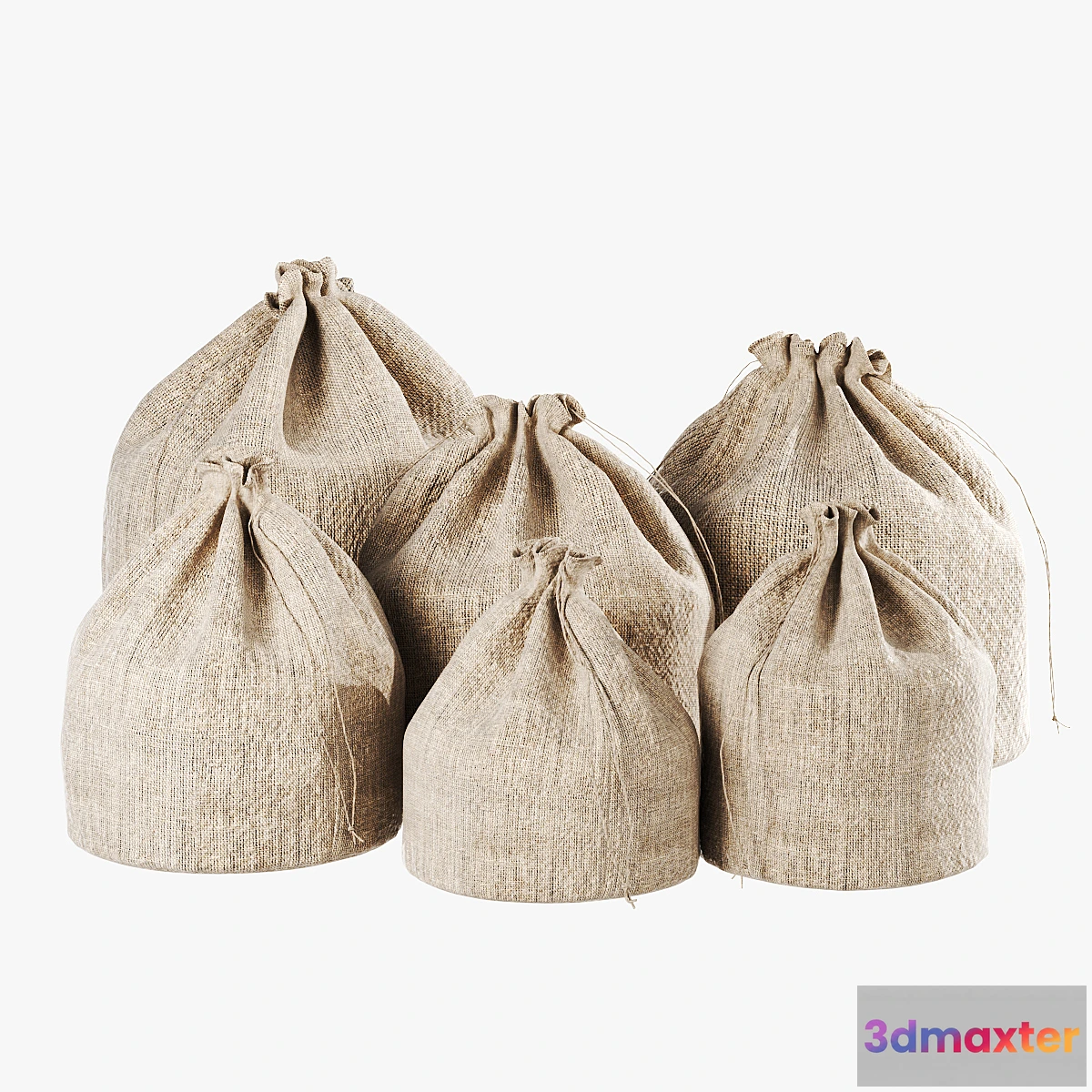 1329417 - Decorative bags 3D Max