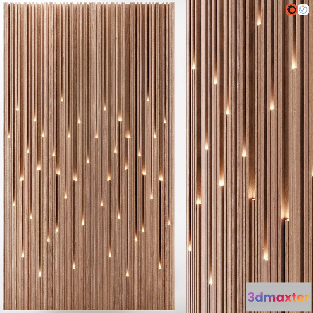1329697 - Lucerna illuminated wall panels 3D Max