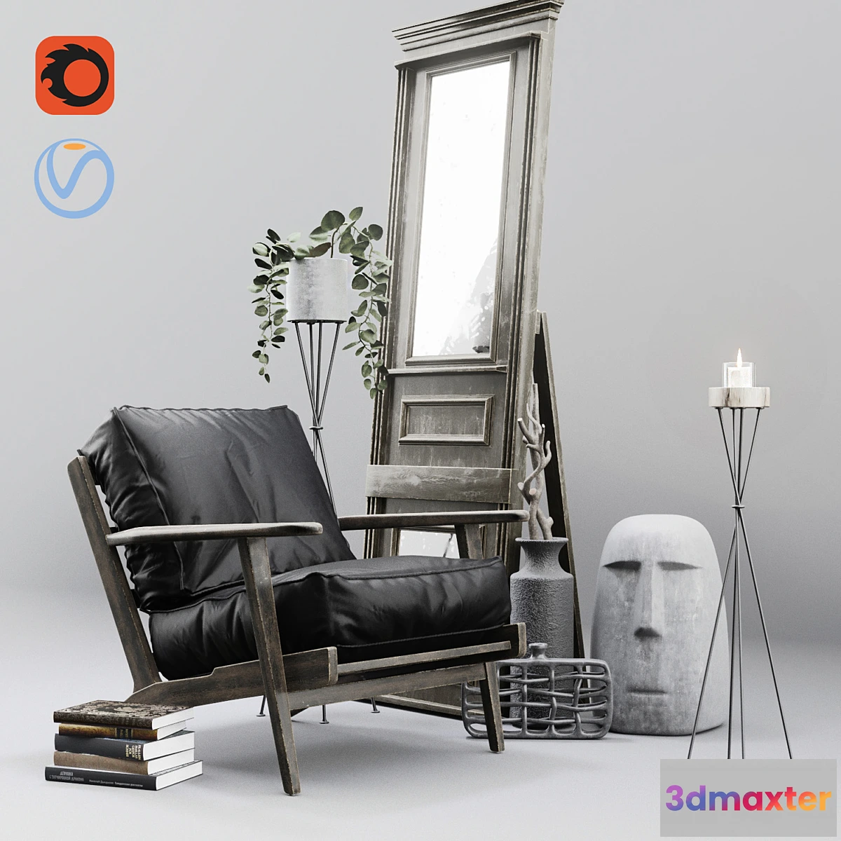 1331280 - LOFT SET 3D Max