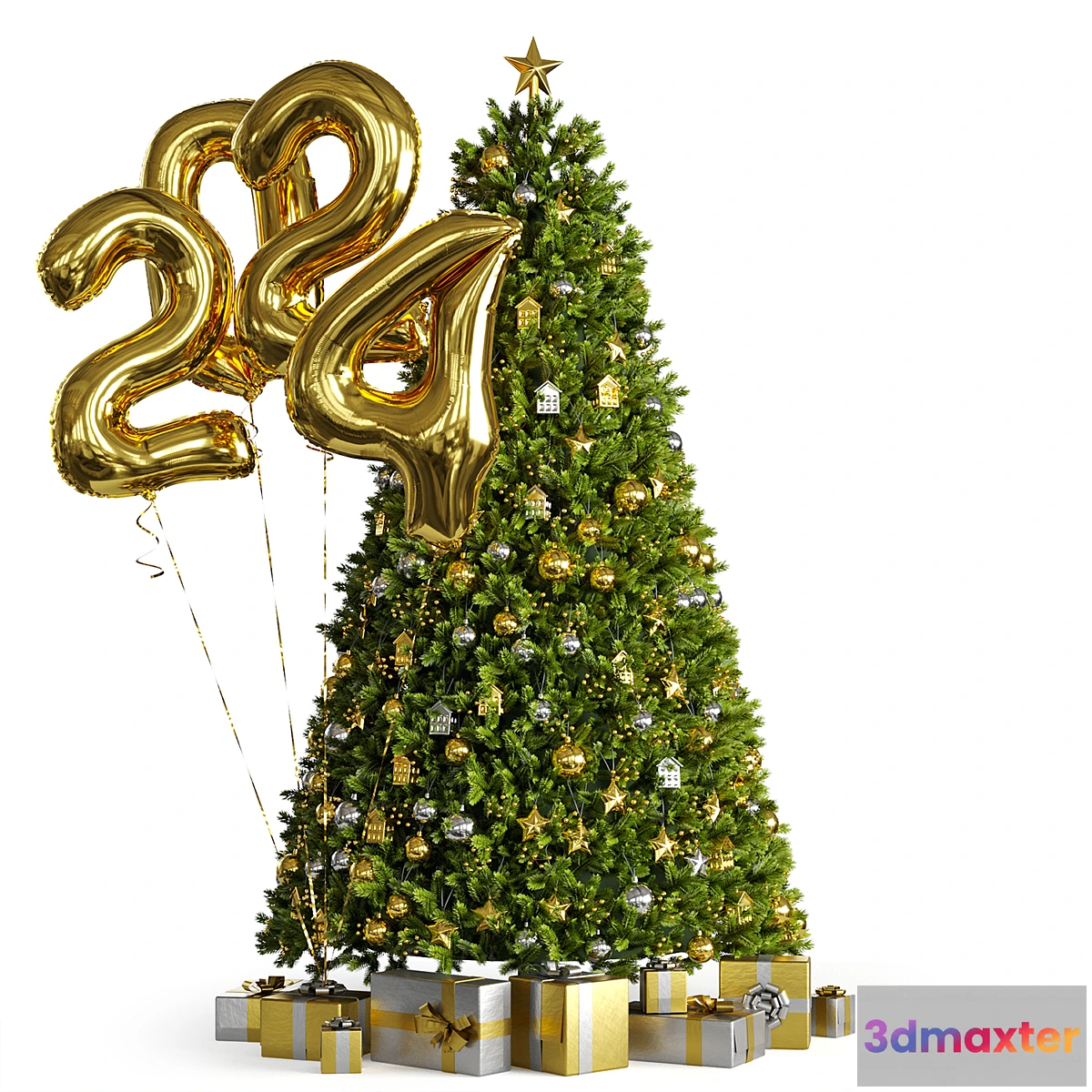 1332990 - New Year tree 2024 3D Max