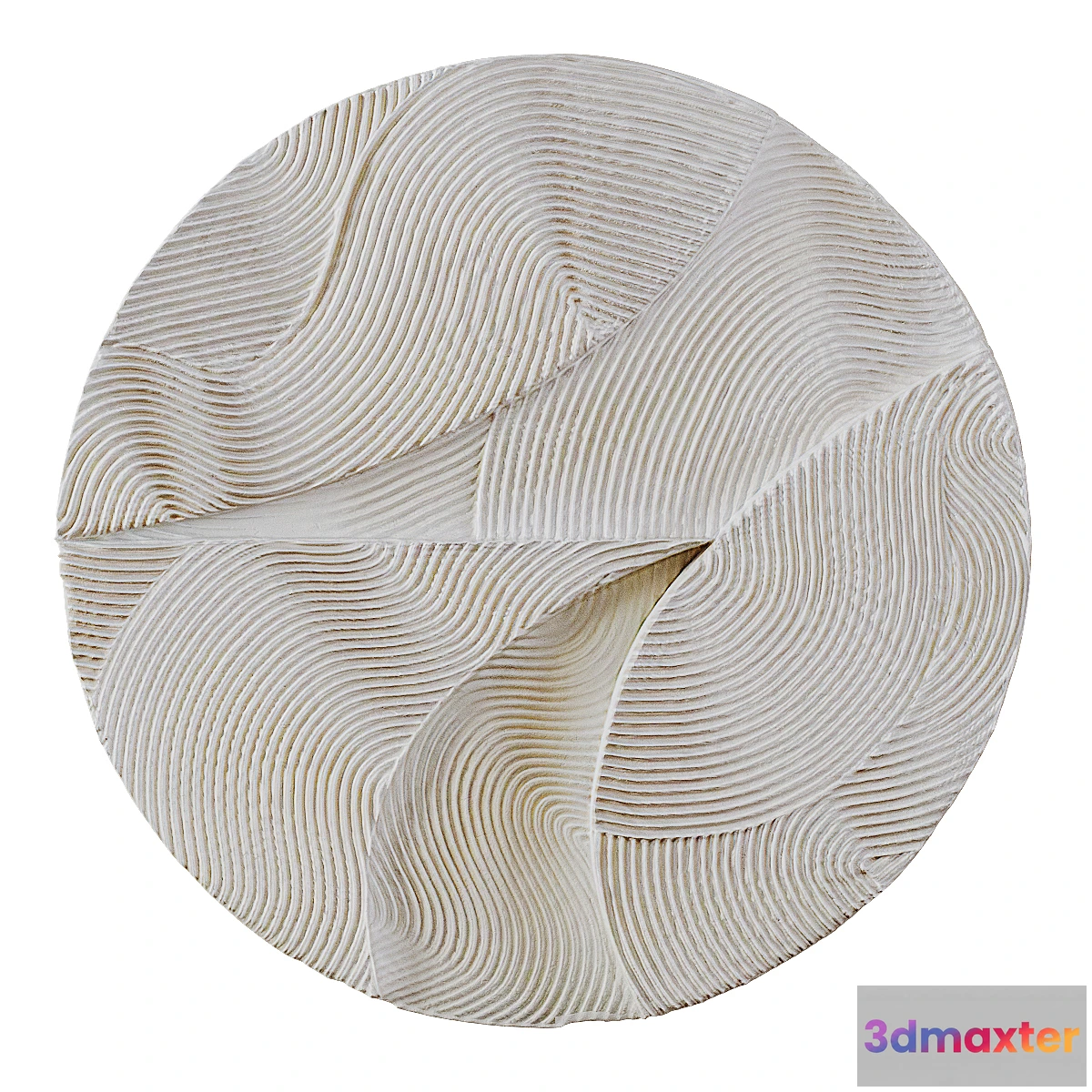 1333397 - Wall decor WHITE SPHERE RELIEF by Krogh Andersen 3D Max