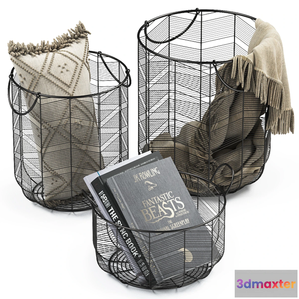 1333888 - METAL BASKETS DECOR 02 3D Max