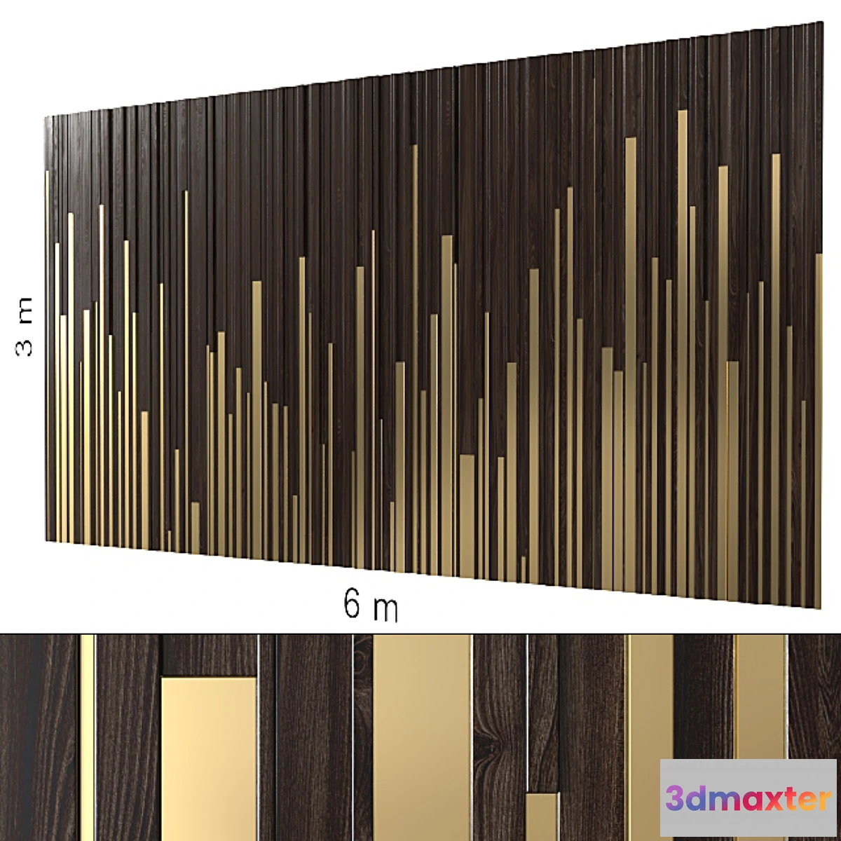 1336672 - Decorative wall 101. 3D Max