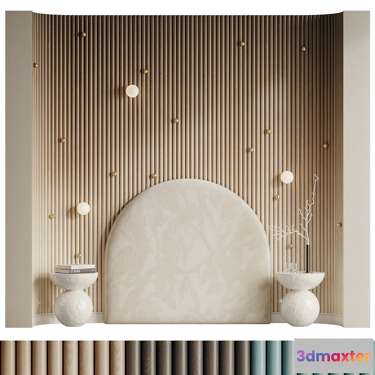 1336973 - Headboard Stars 3D Max