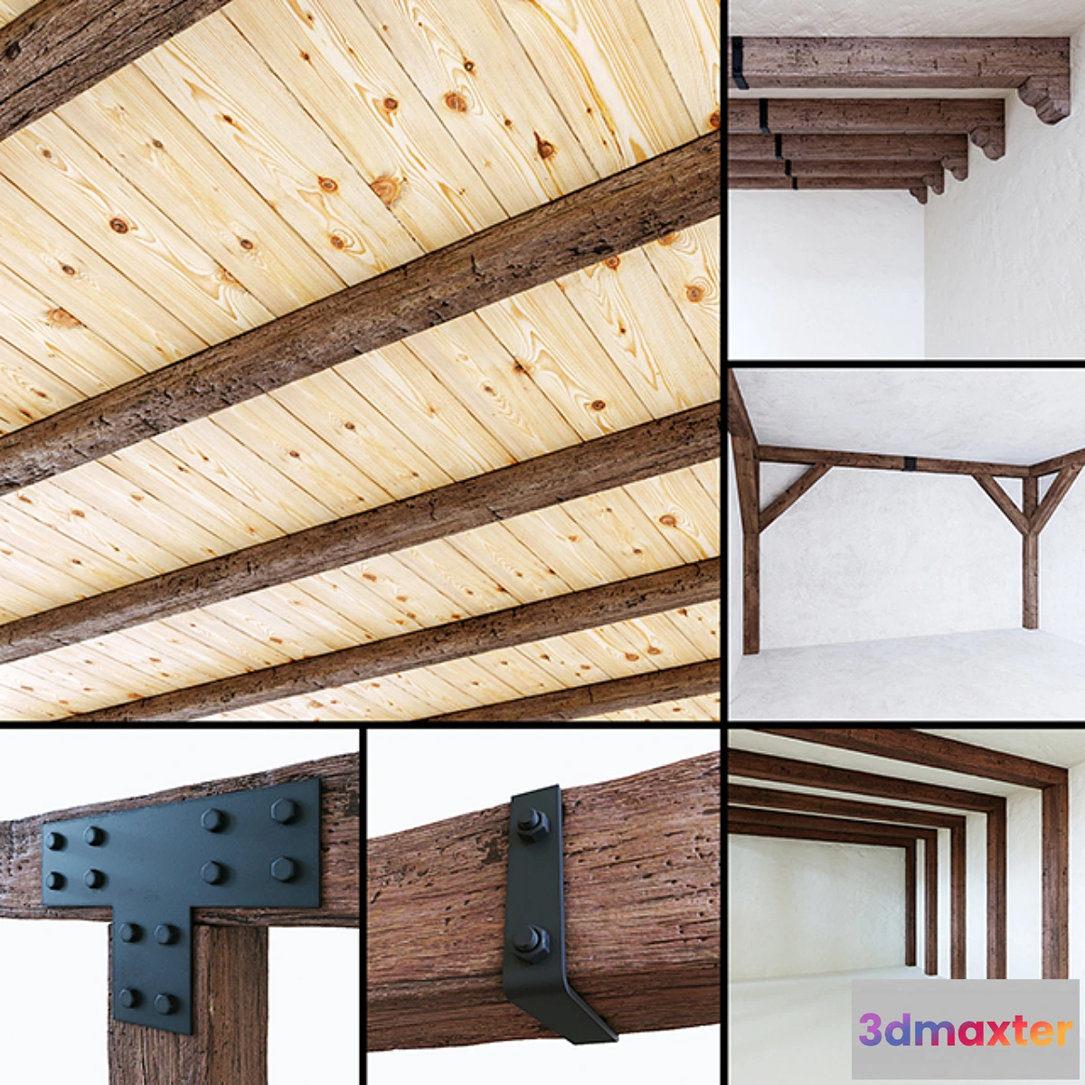 1337912 - Decorative wooden beams 3D Max