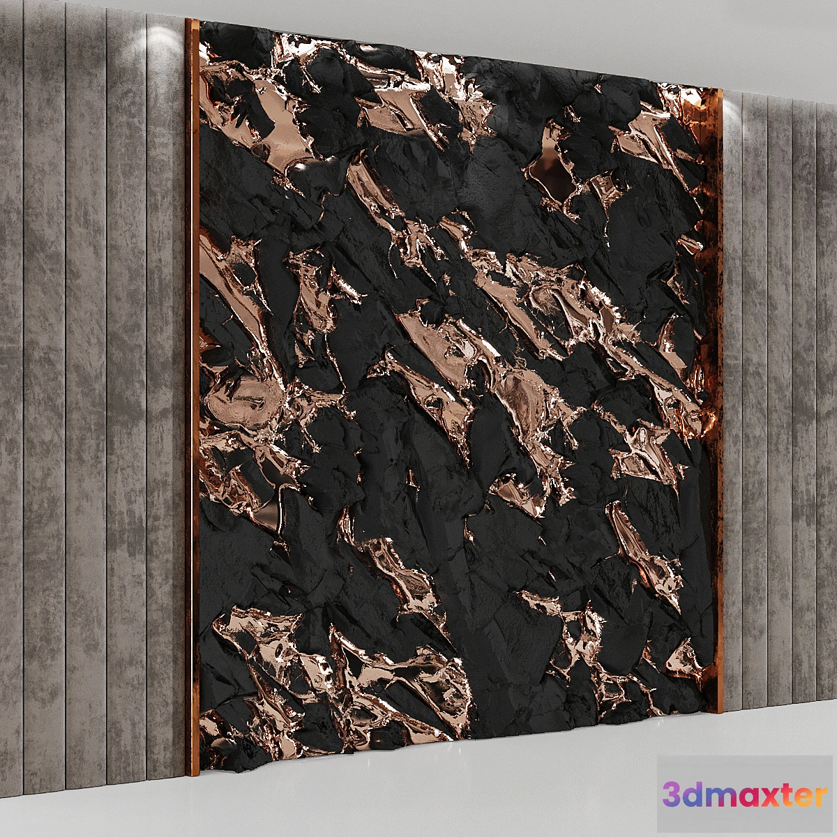 1338380 - Wall panel Scandy Rock and soft beige panels 3D Max