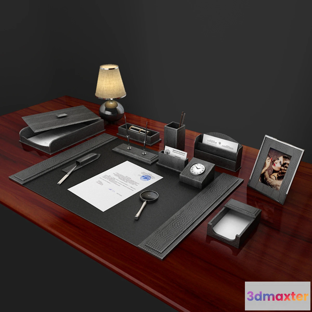 1340018 - Table set for a manager - No.3 3D Max