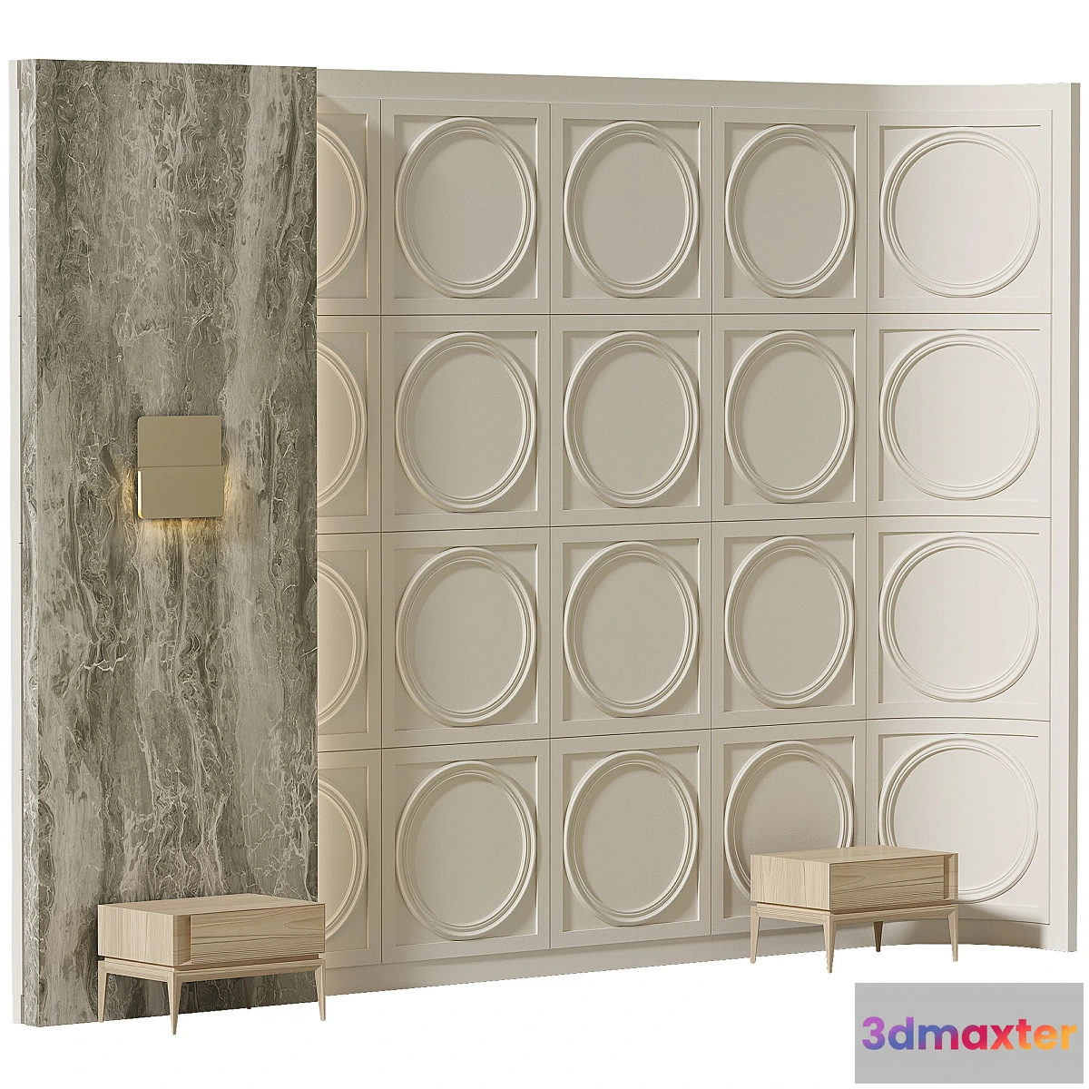 1340101 - Decorative wall composition 70 - No.2 3D Max