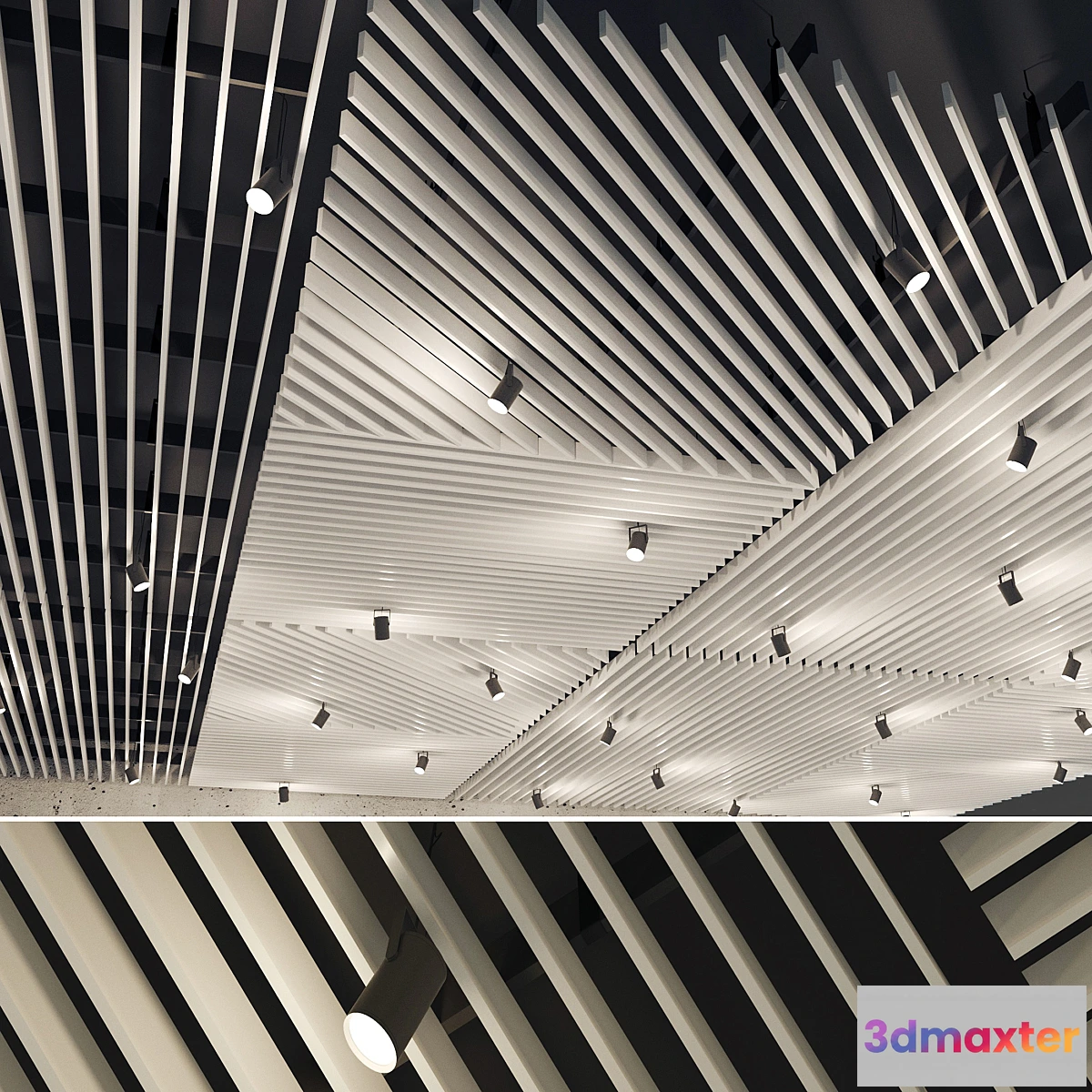 1340521 - False ceiling rack. 20 3D Max