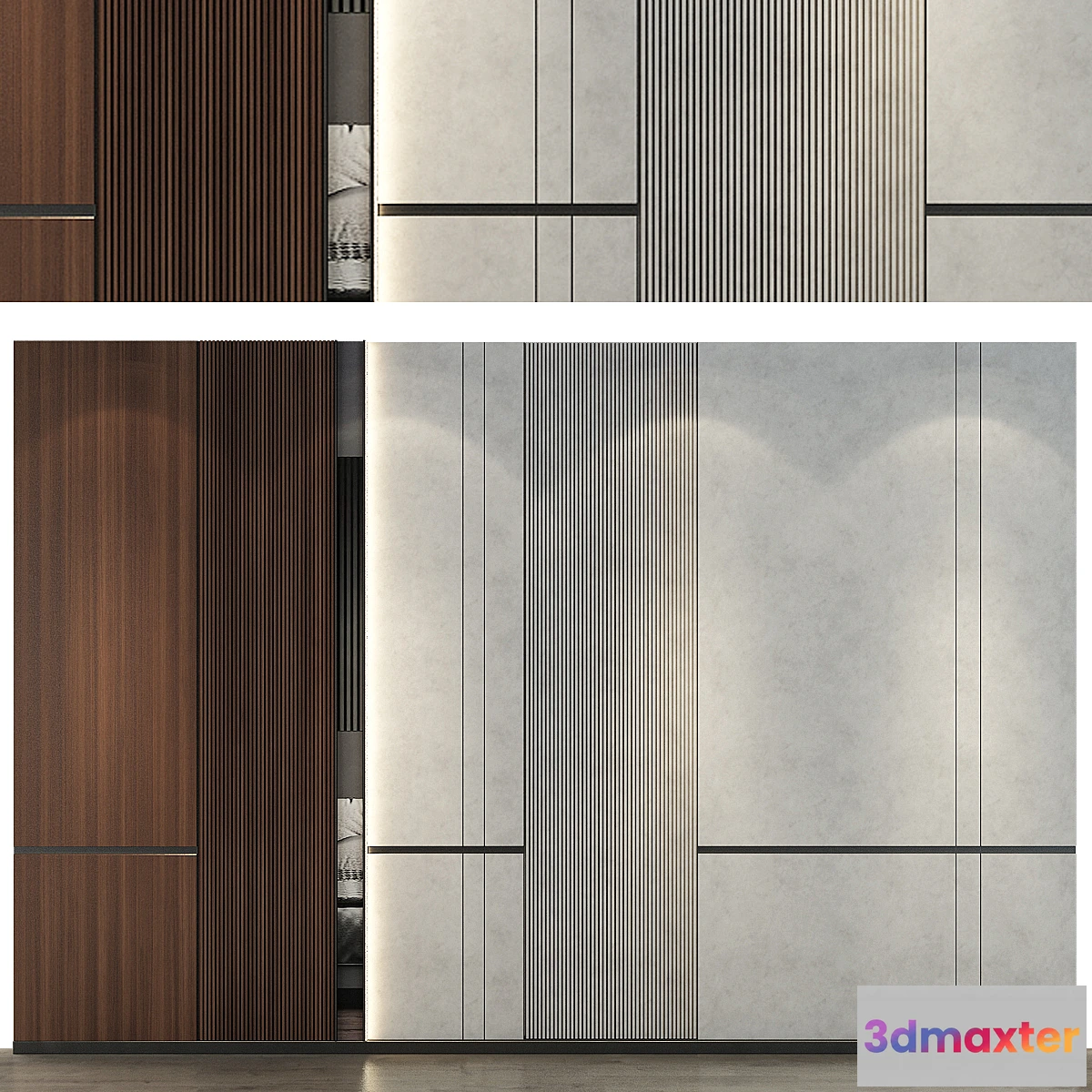 1341240 - wall panels  set 117 3D Max