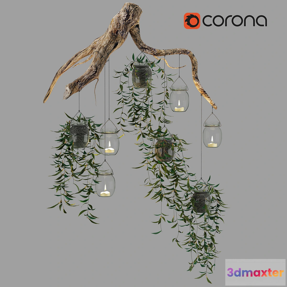 1342044 - Сascading chandelier 3D Max