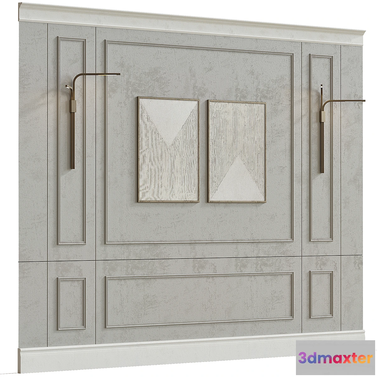 1347918 - Decorative wall composition 34 3D Max