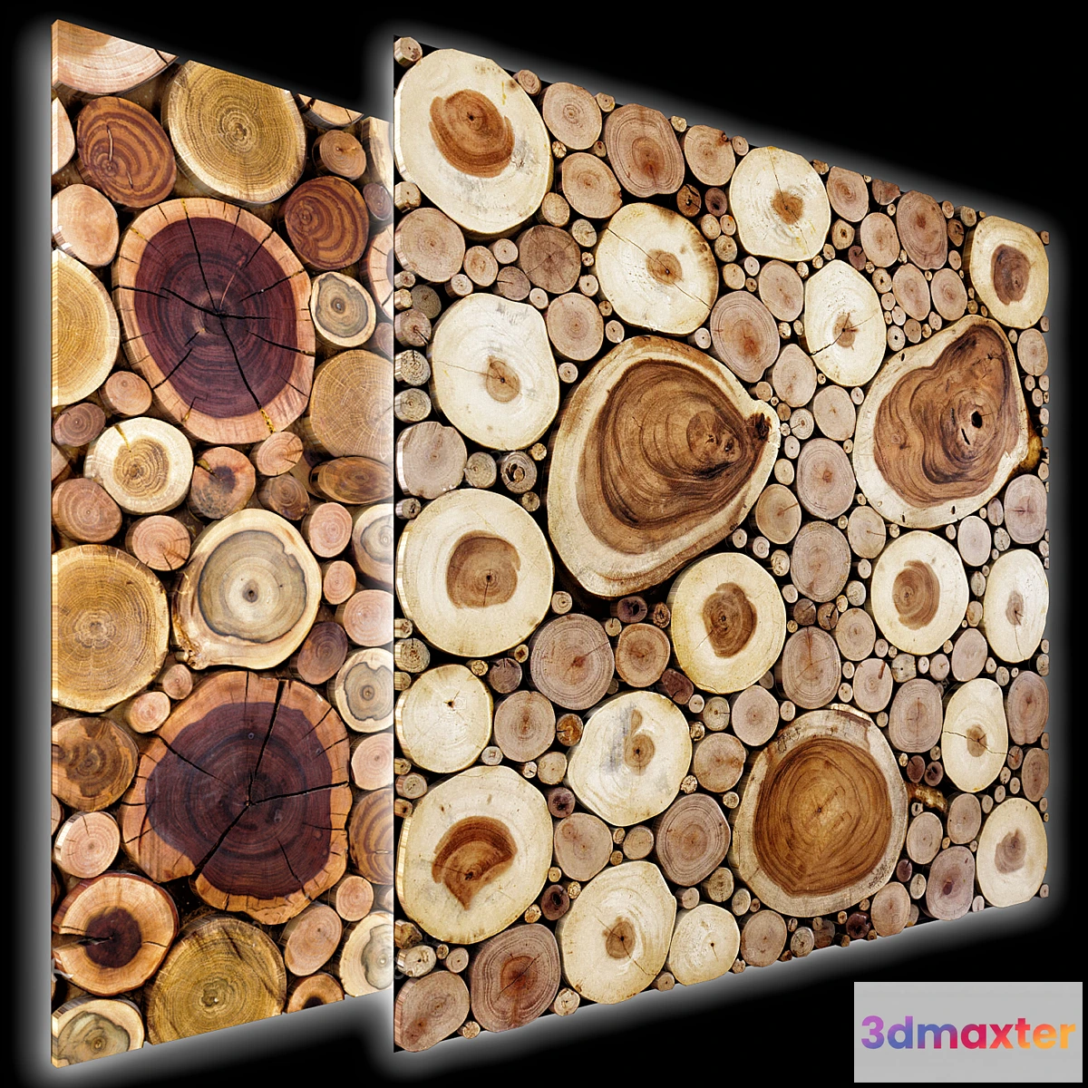 1348776 - Round wooden stumps 3D Max