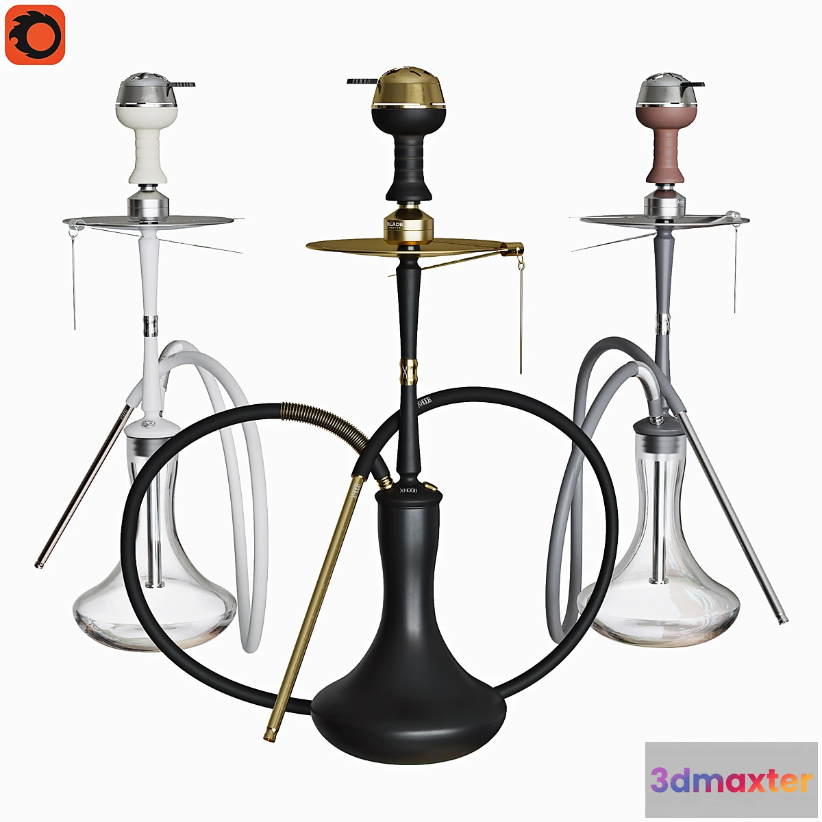 1349593 - Hookah XHoob Go On 3D Max